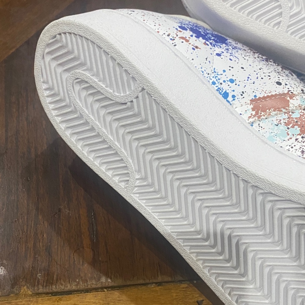 Adidas Superstar White with Colorful Splatter - Picture 6 of 6